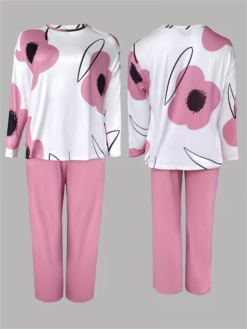 Plus Size Women's Pajama Set,