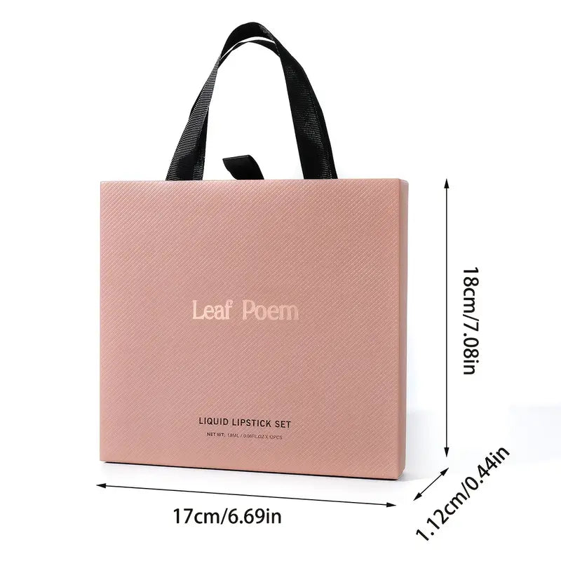 12pcs Lip Gloss Set with Three Effects: