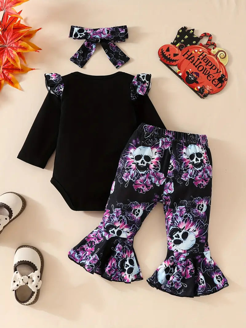 Baby Halloween Long Sleeve Pants Set