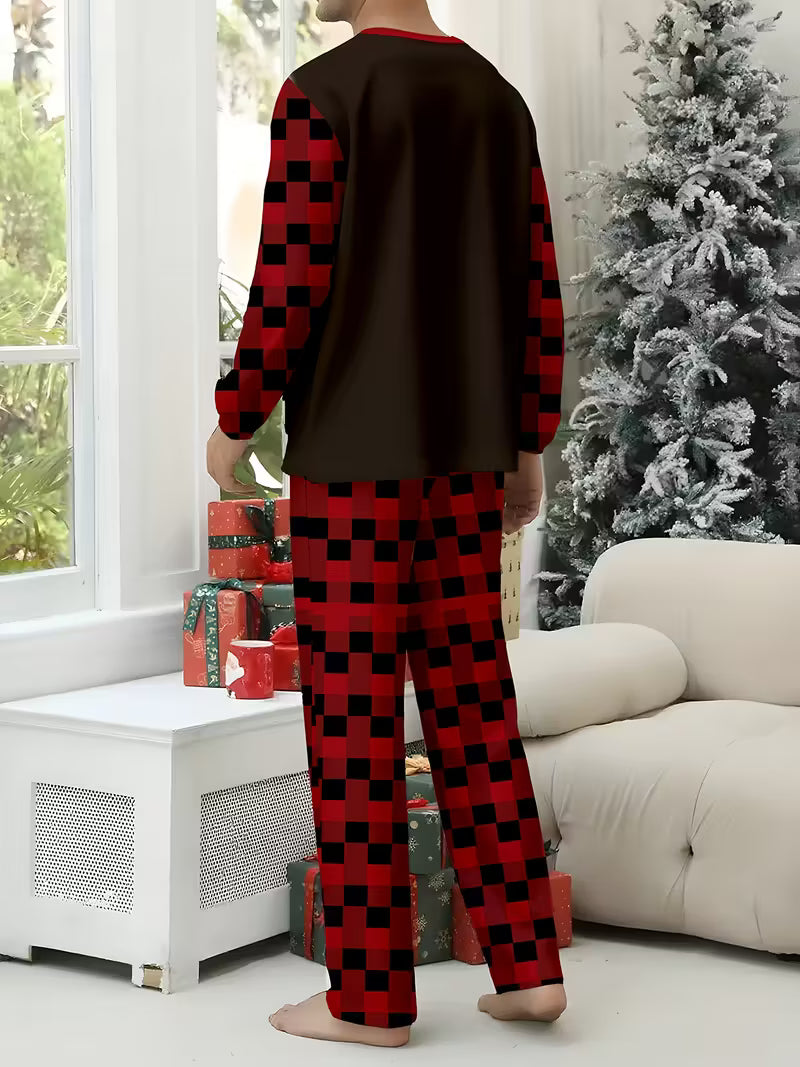 Winter Solst Merry Christmas Long Sleeve Pants Two-Piece Set