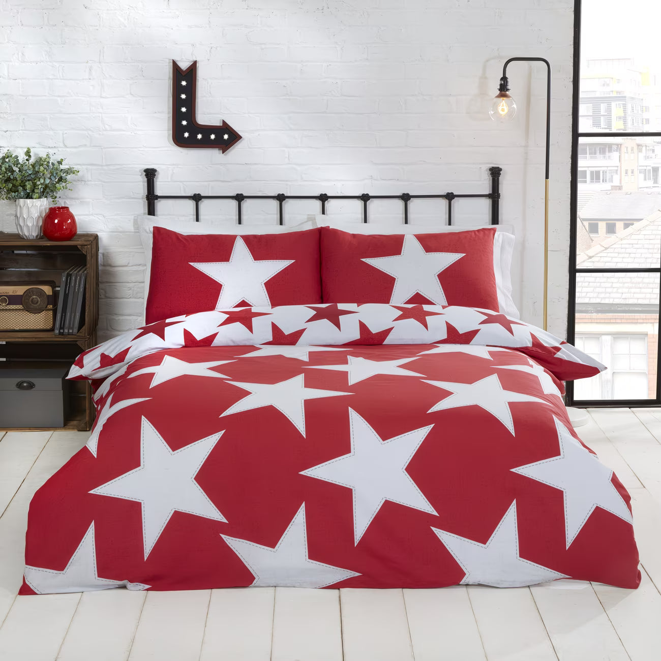 Stars Reversible Duvet Cover Set