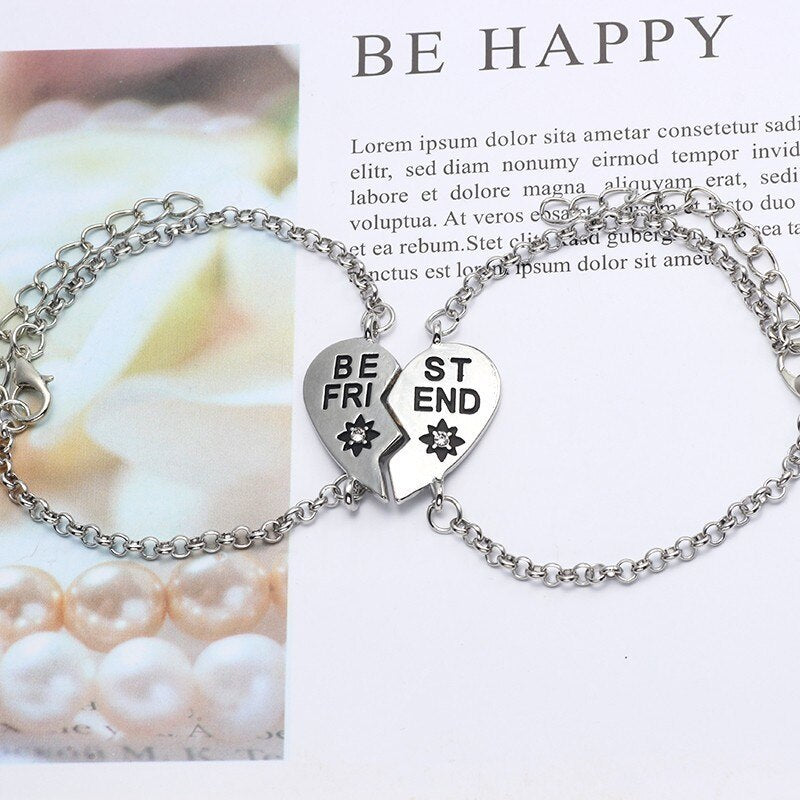 Best Friend Heart-Shaped Bracelets