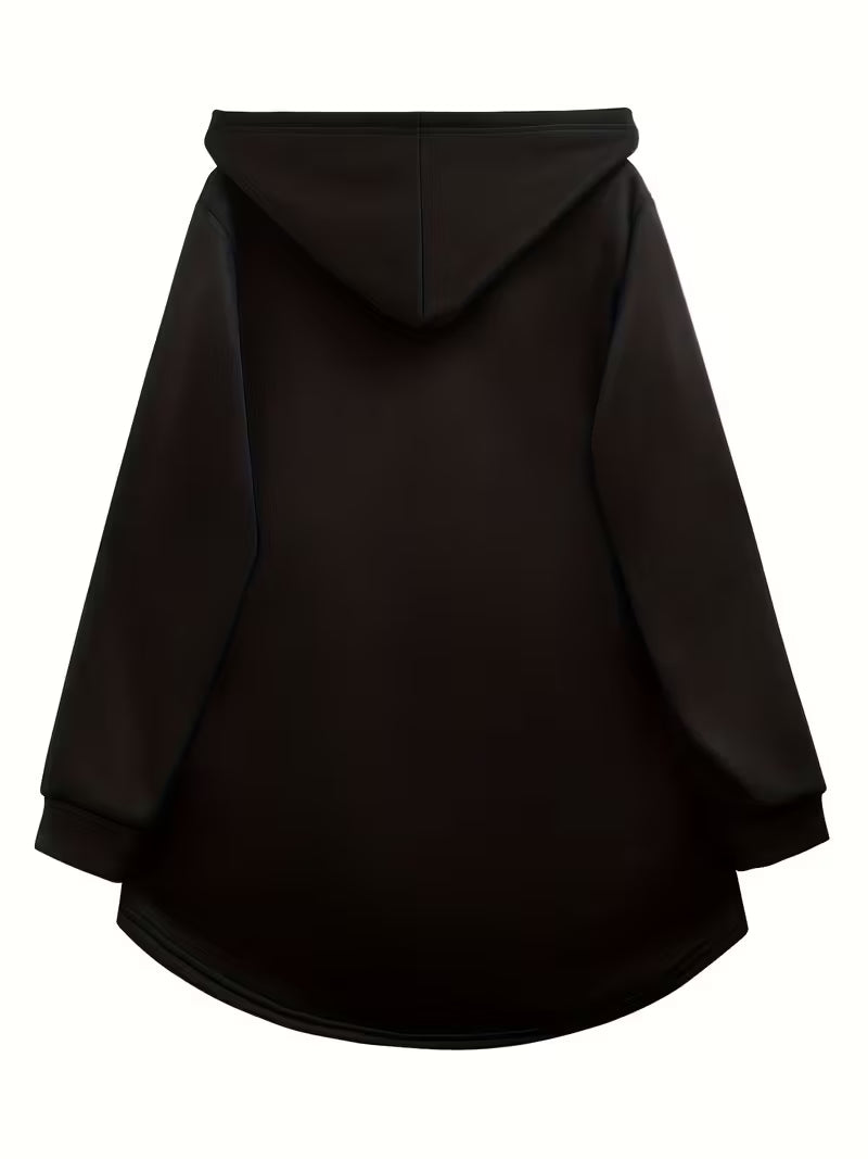 Women's Black Hoodie Sweatshirt