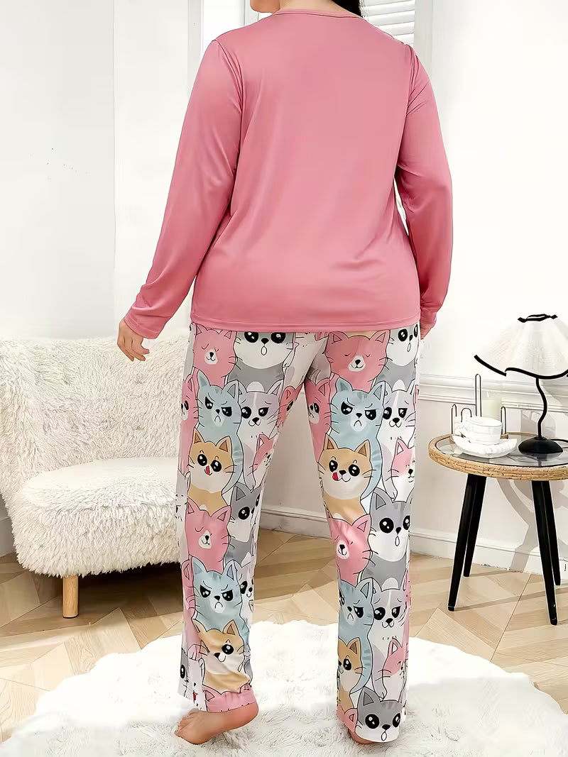 Women'S Plus Size Pajama Set