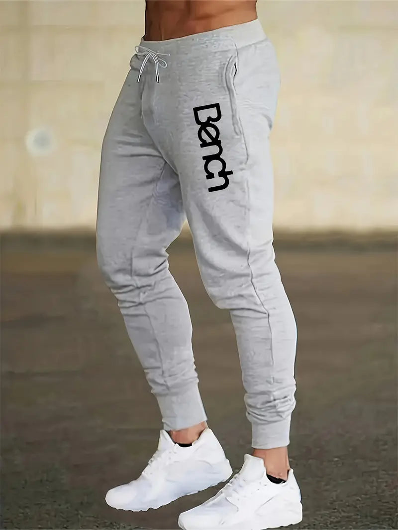 Men'S Navy Blue Casual Joggers