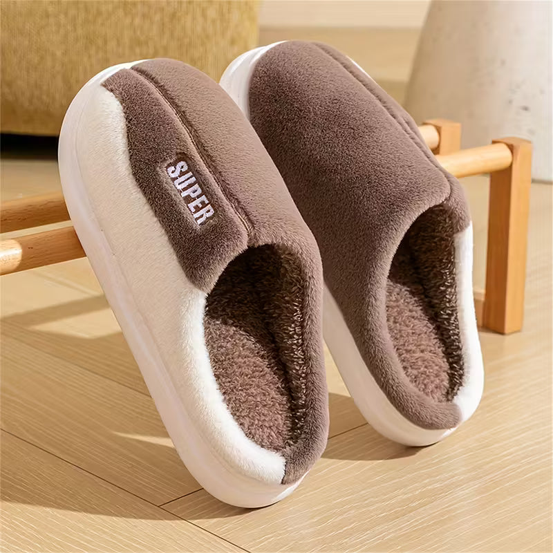 Cozy & Warm Women's Plush Embroidered Winter Slippers