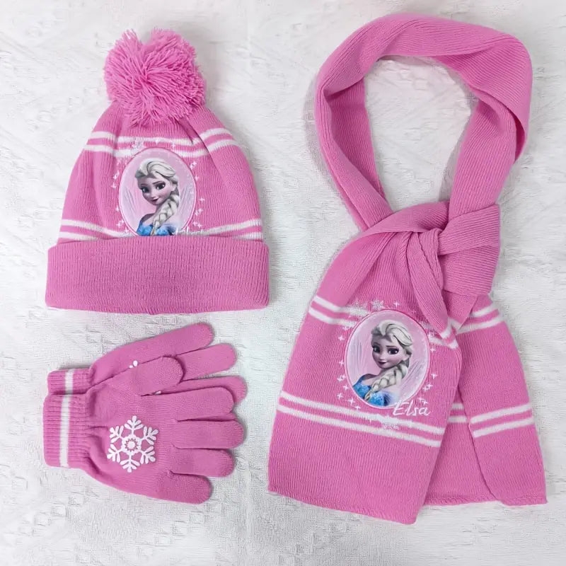 3pcs Disney Knit Hat Set