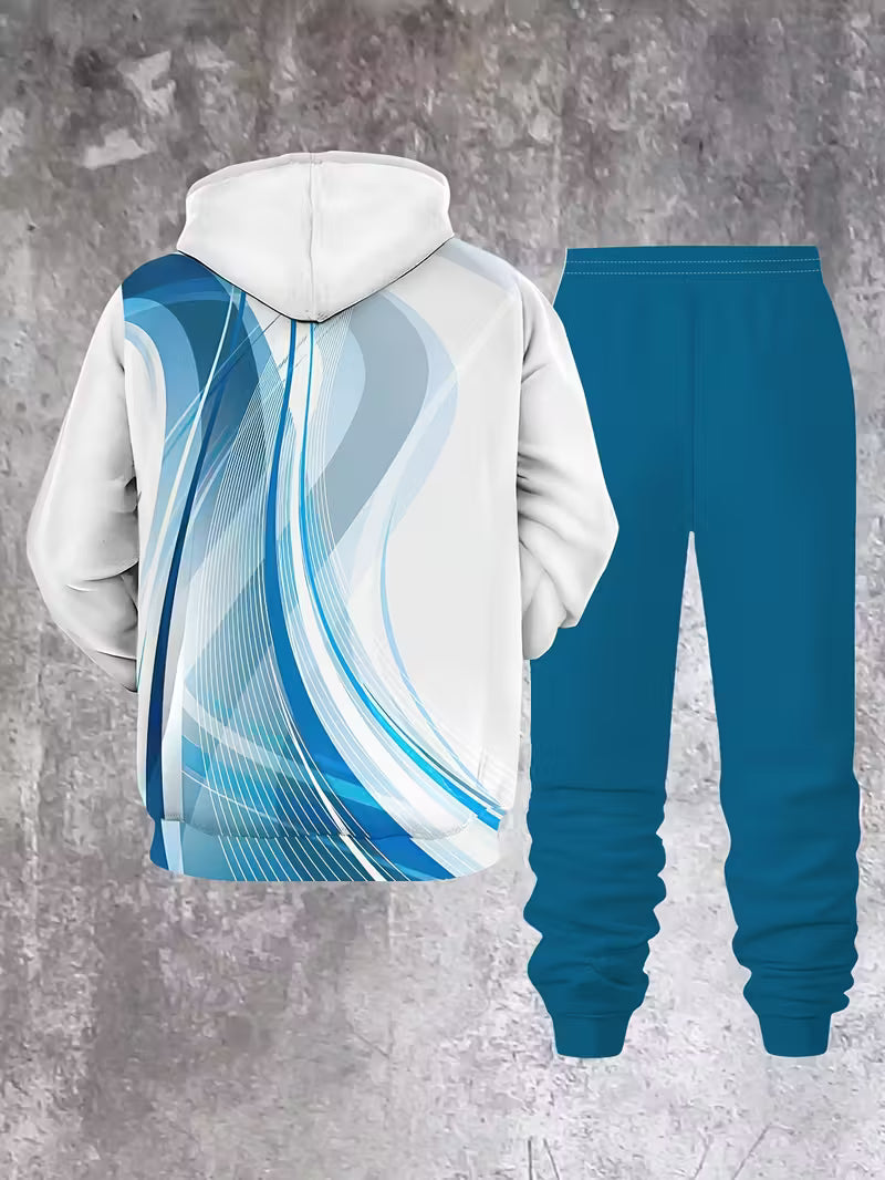 Men'S 2pcs Hoodie and Sweatpants Set