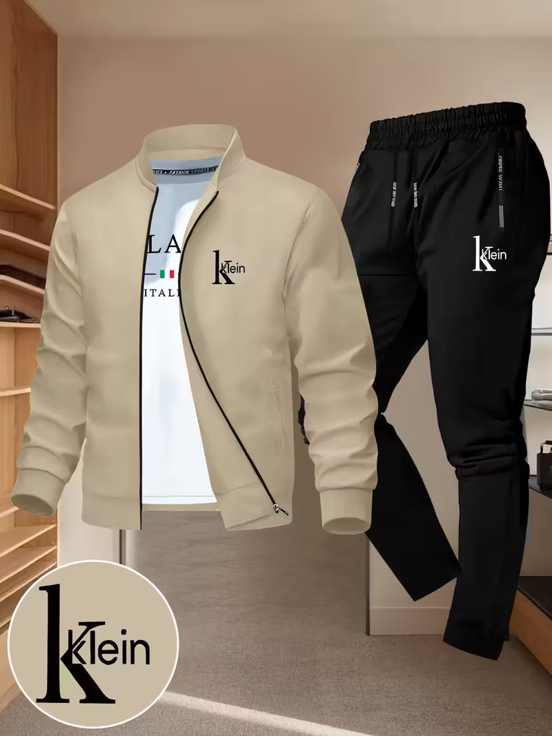 Men's Trendy Designer Baseball Jacket Set