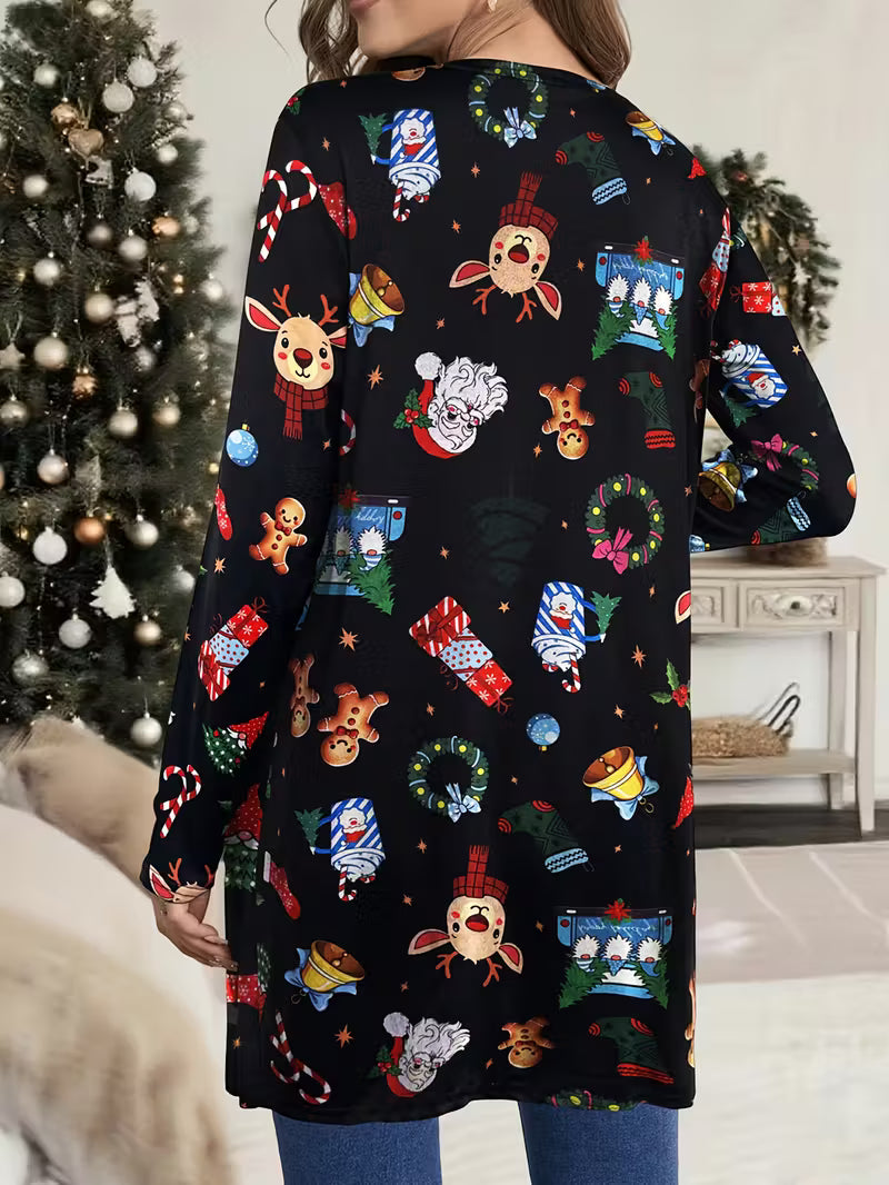 Women's Christmas Sweater Coat