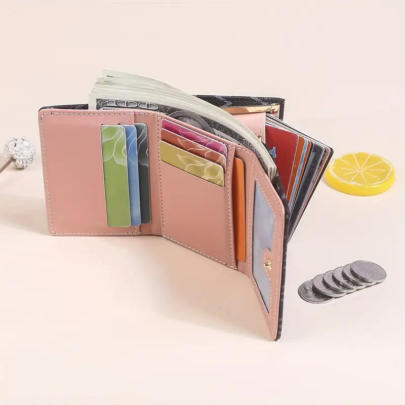 Elegant Women's Mini Trifold Wallet