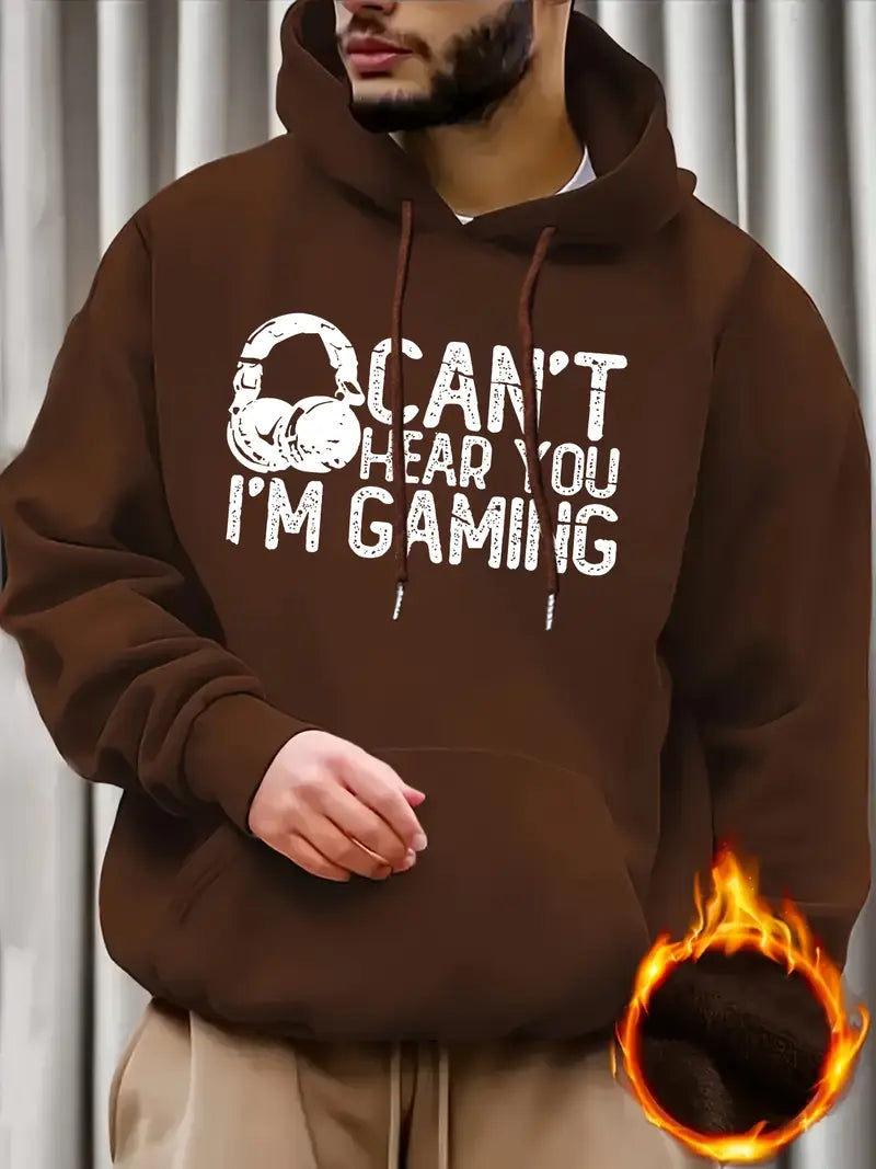 Men's New Personality Letter Print Casual Sweatshirt,