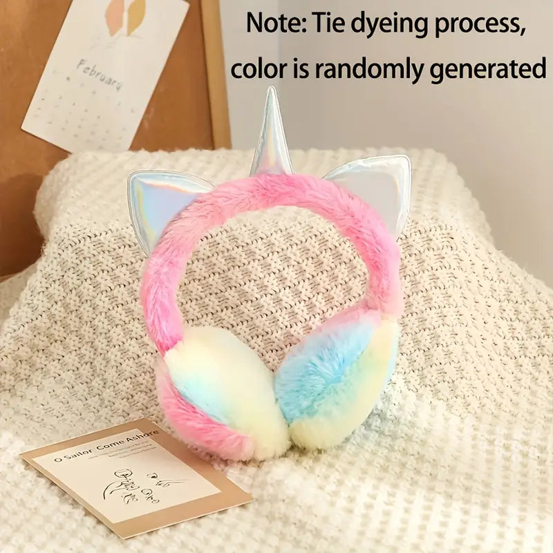 Cartoon Themed Plush Earmuffs for Winter Ear Warmth