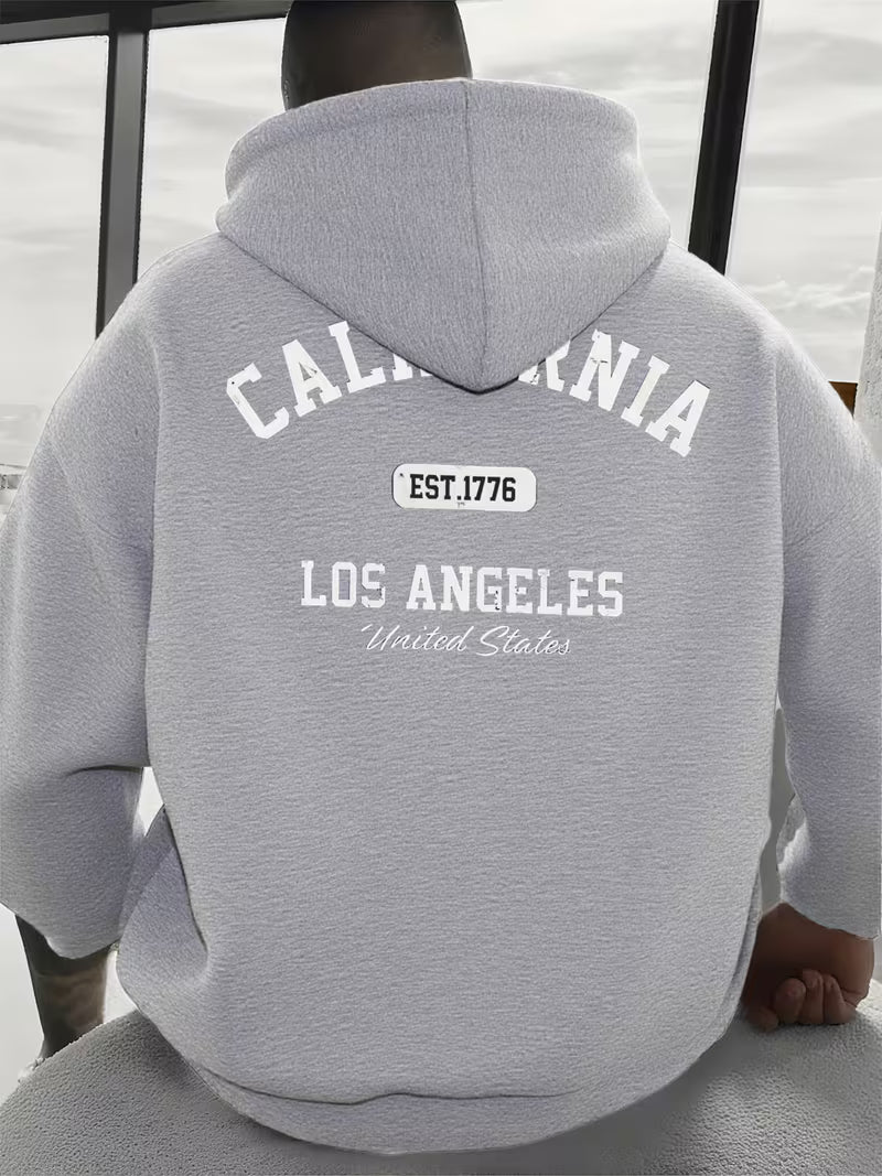 Men's Los Angeles Streetwear Loose Fit Comfort Cotton Hoodie,