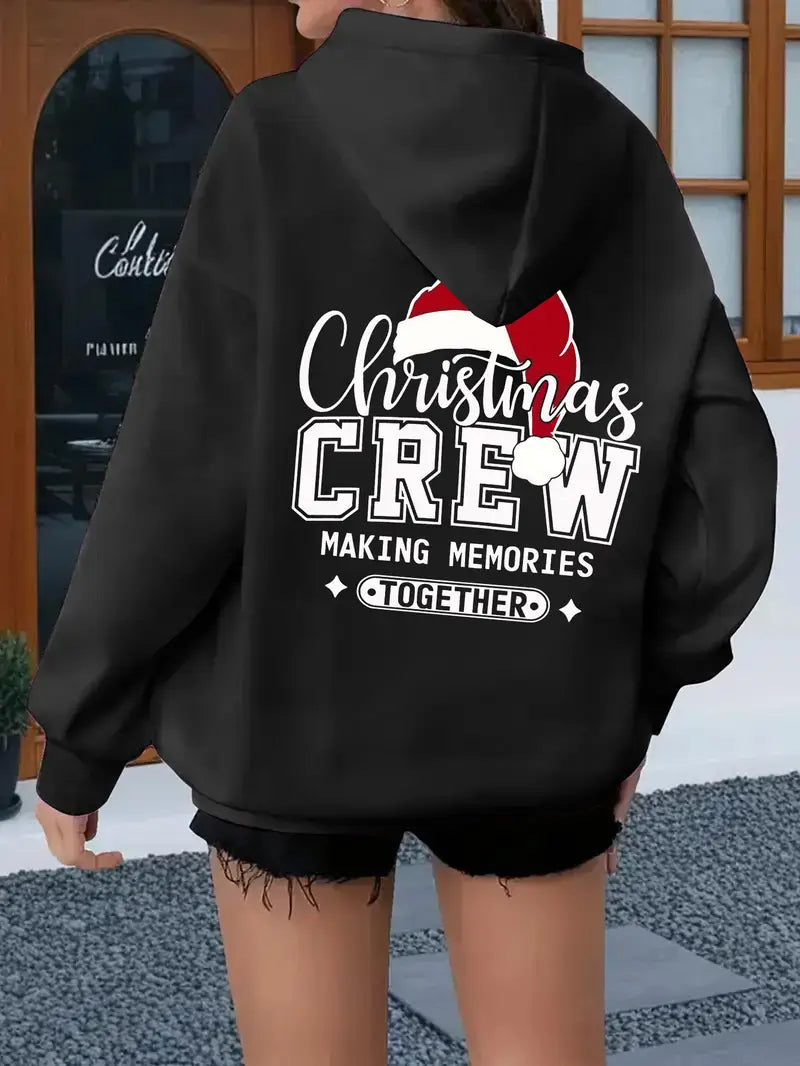 Women's Plus Size Oversized Christmas Hooded