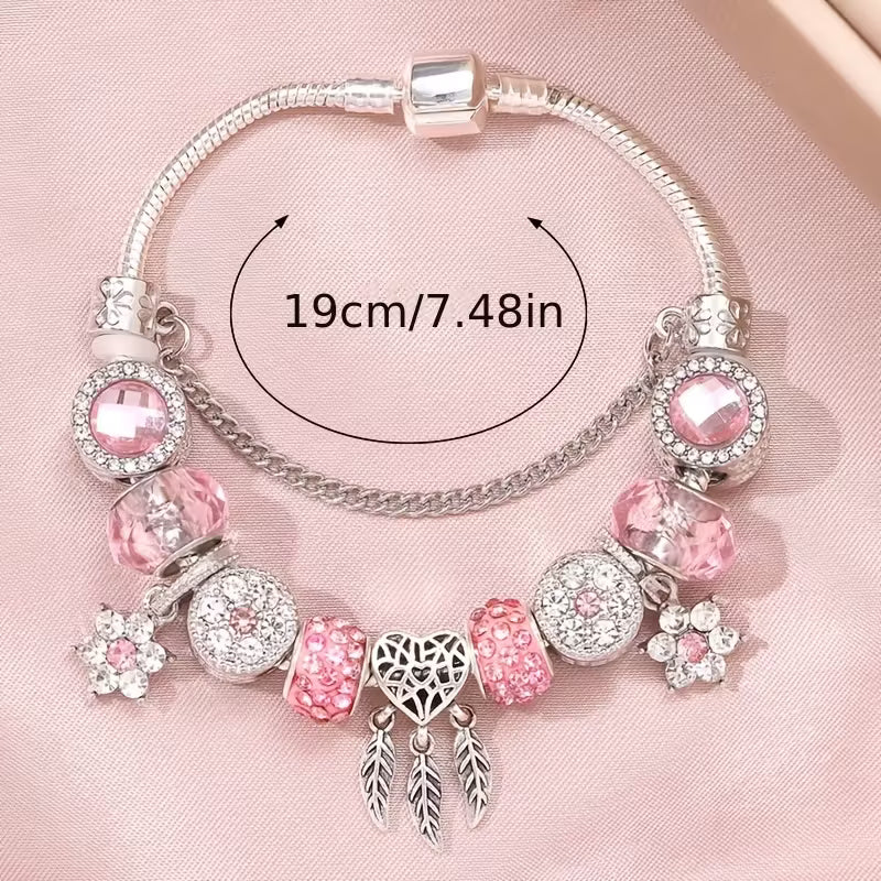 1pc 19cm/7.48-inch Elegant Handmade Jewelry Ladies' Bracelet