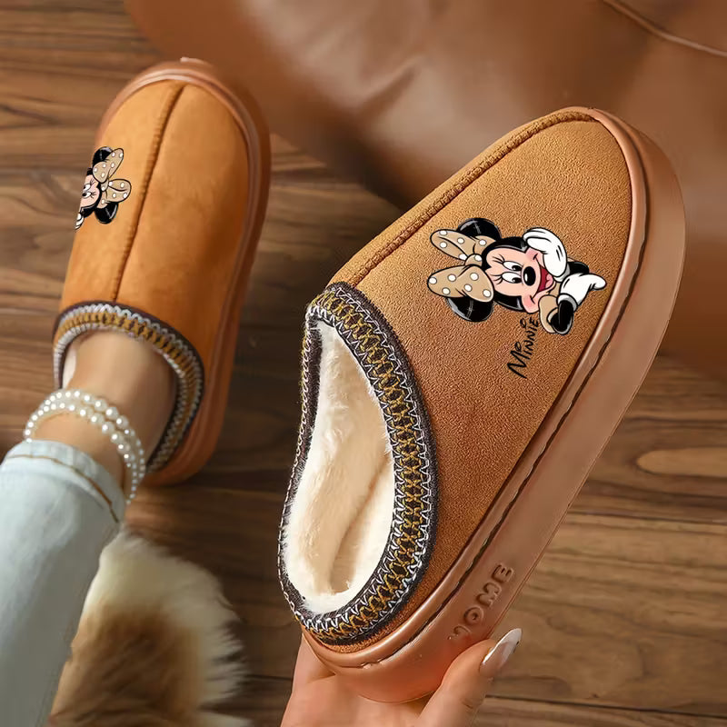 1pc Disney Minnie Mouse Women'S Slip-On Slippers