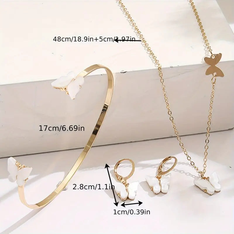 Butterfly Jewelry Set for Women,