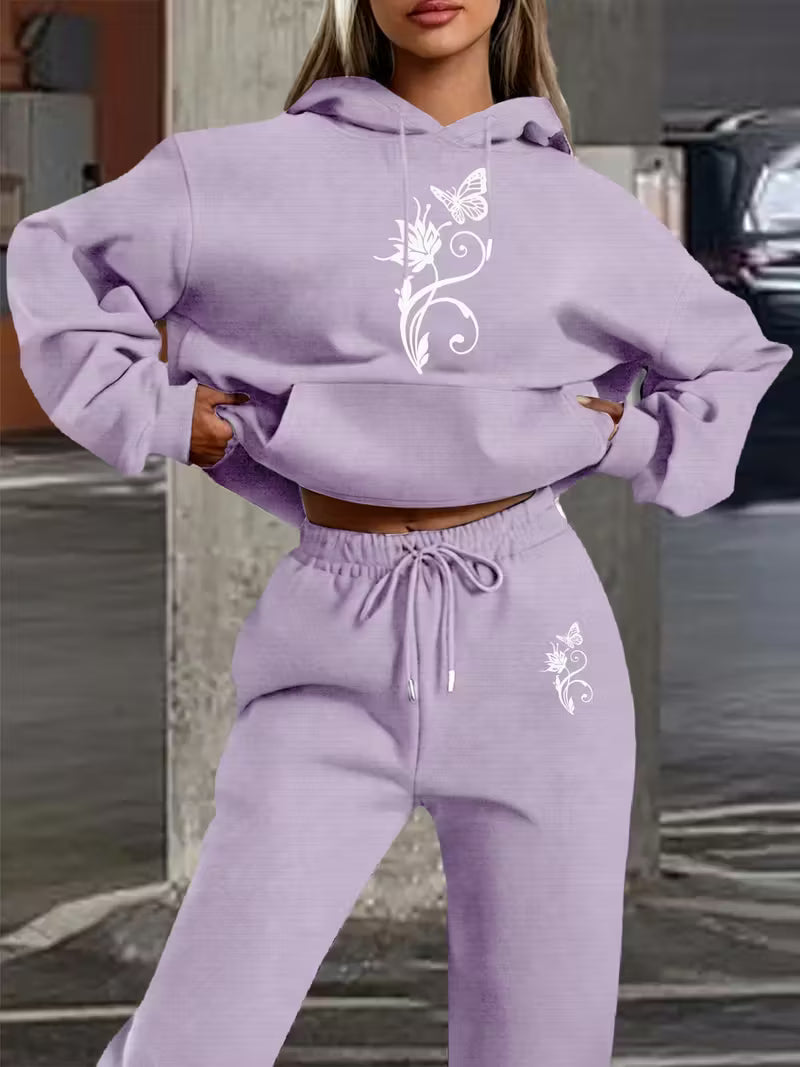 New Butterfly Floral Pattern swear Set,