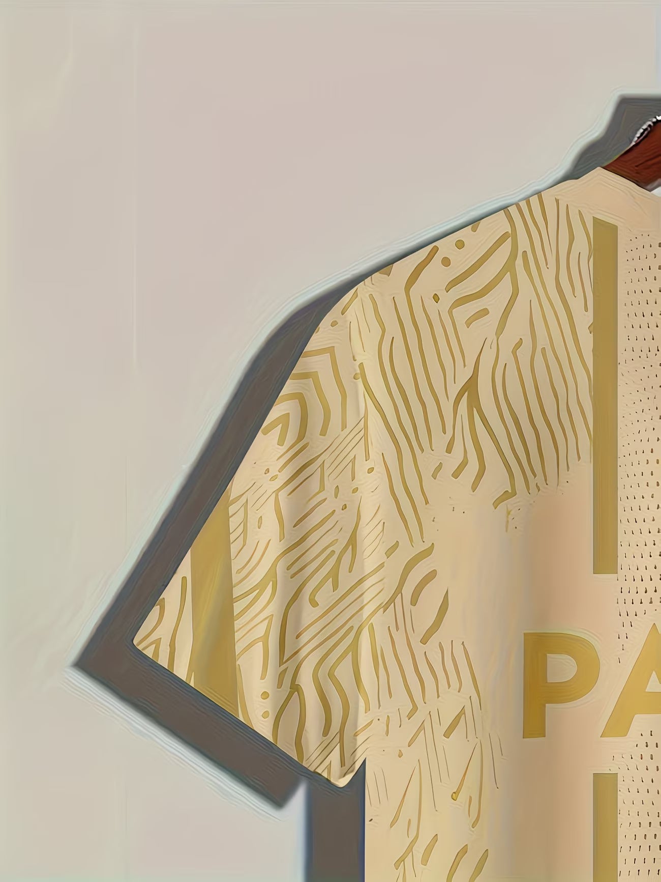 Men'S Fashion Casual Round Neck Pattern Print T-Shirt