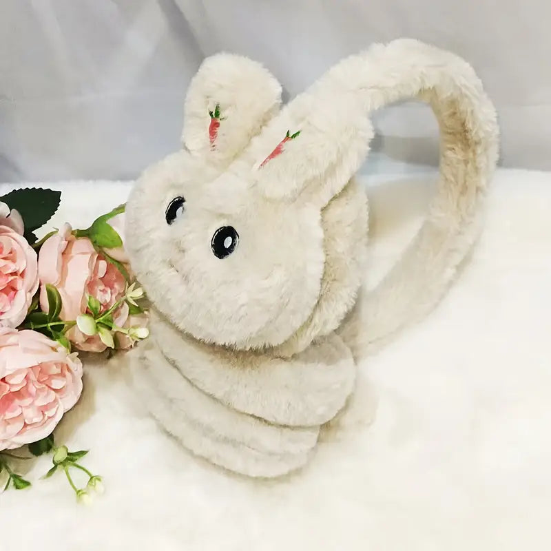 Women's Plush Bunny Ear Warmers