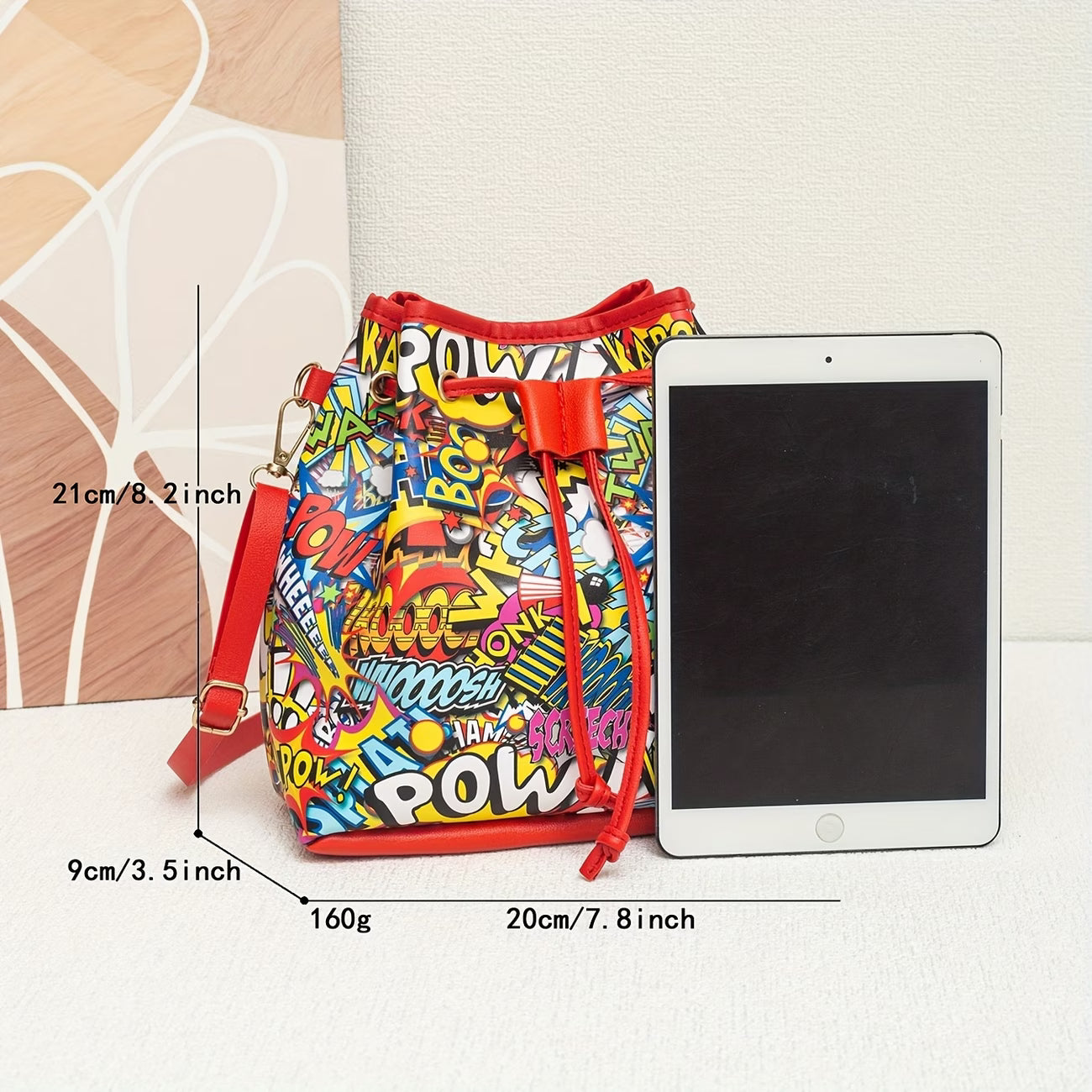 Women's Large Capacity Dopamine Coloring Tote Bag