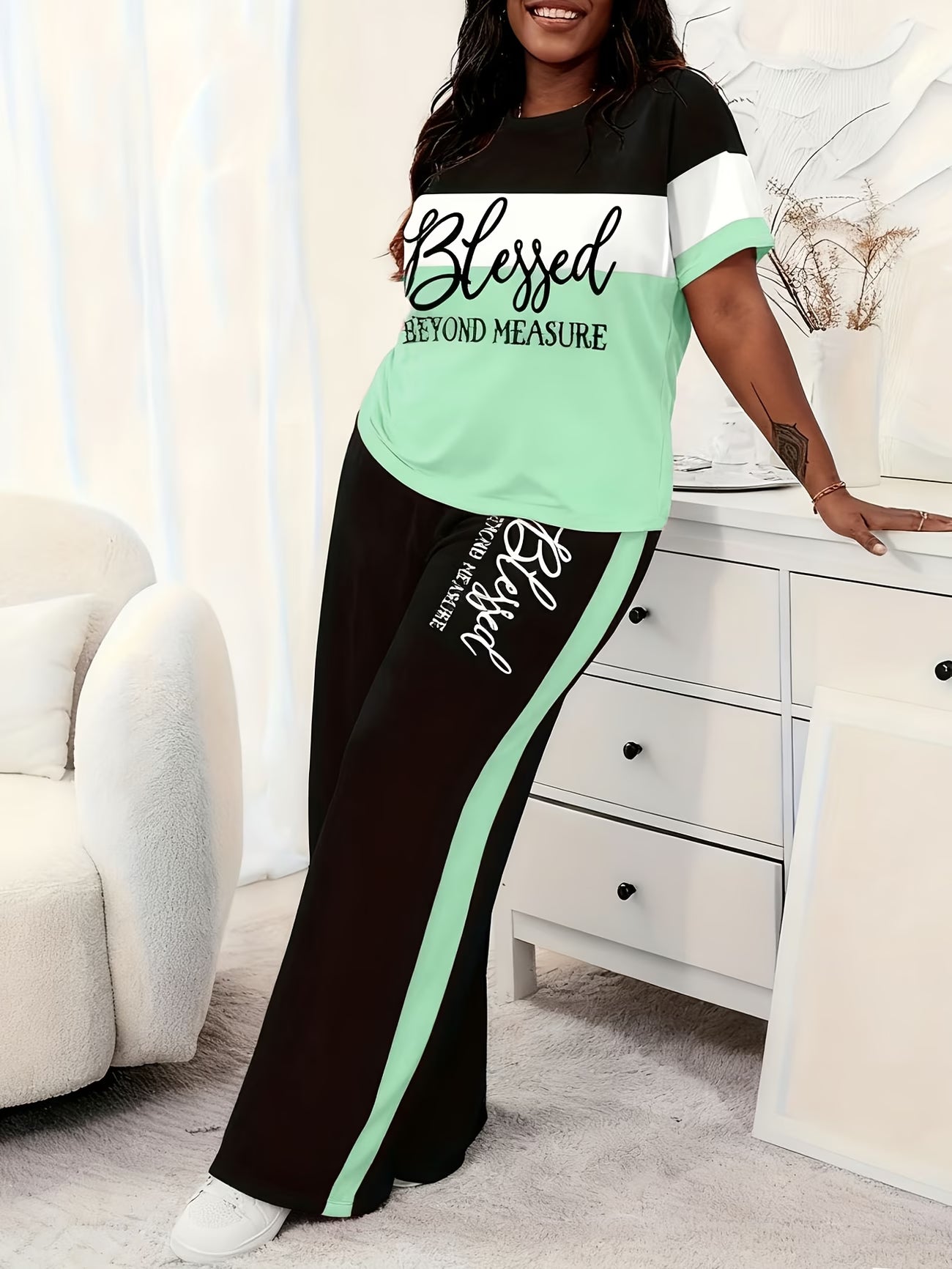 Women's Loose Casual Fashion Pajama Set