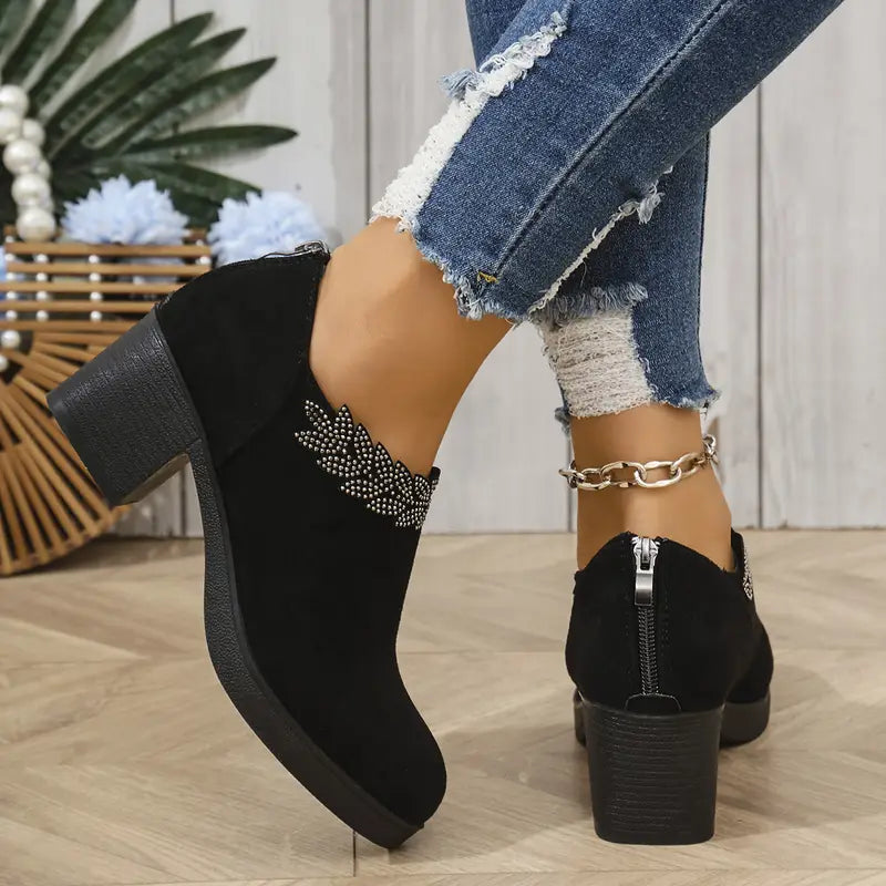 New Style Rhinestone Ankle Boots