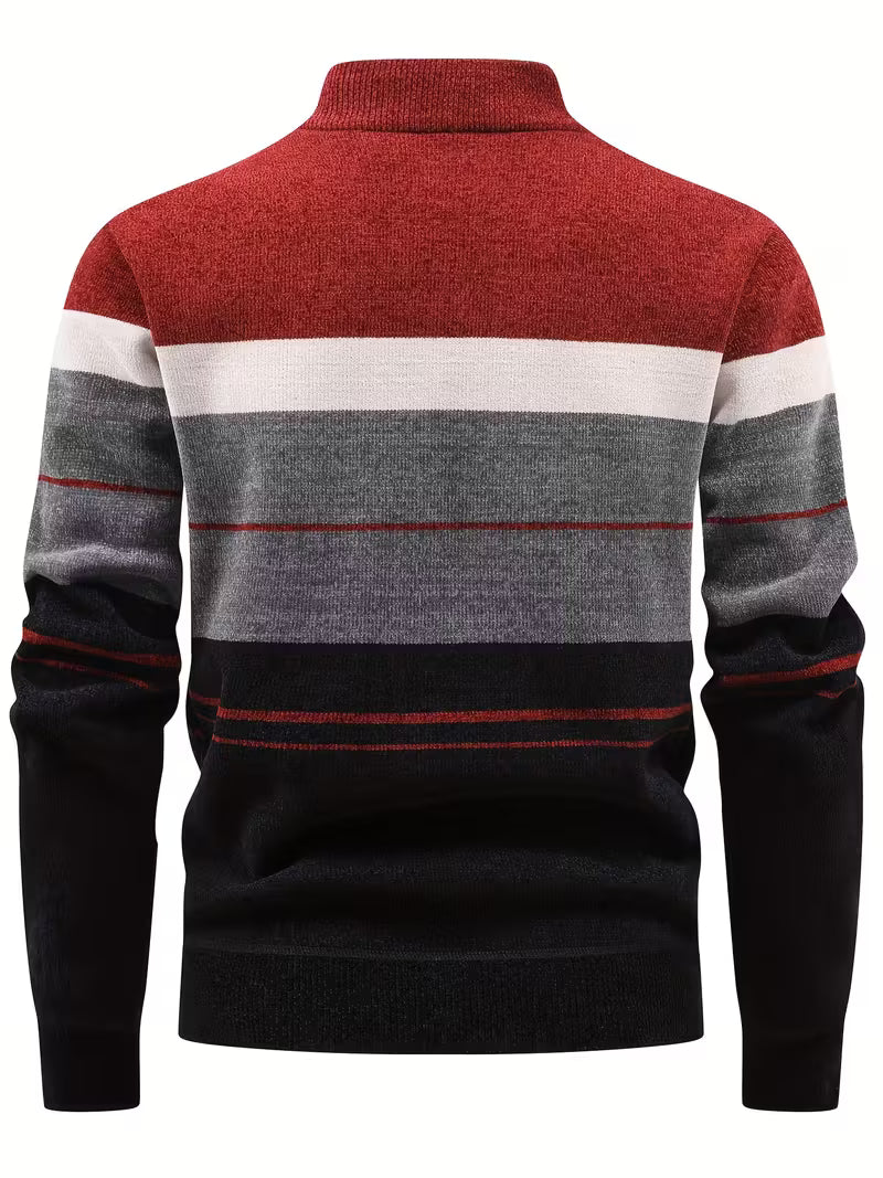 Men'S Cozy Fleece-Lined Pullover Sweater