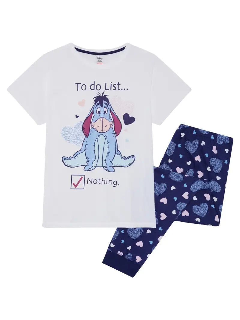 Eeyore, Tigger, Pooh or Piglet Womens Pyjama Set