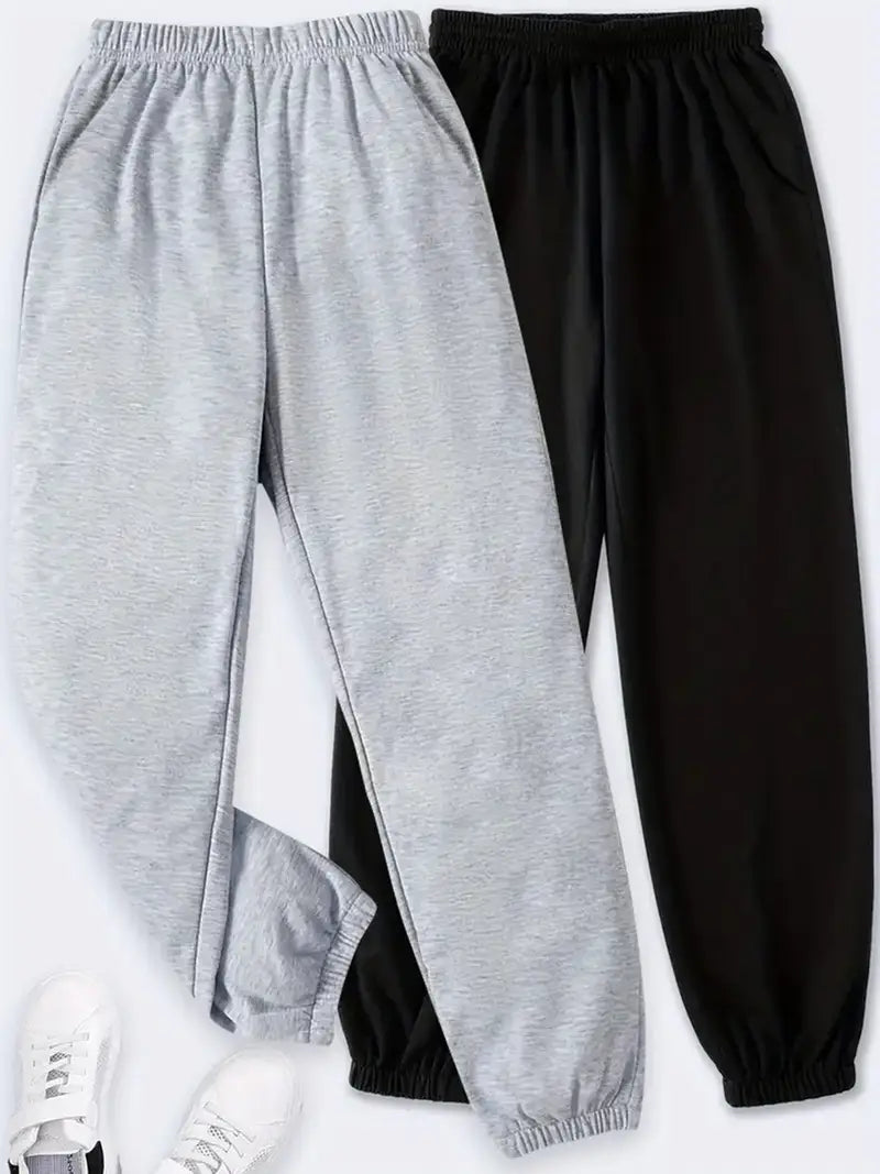 Two-pack of one-row cat paw print pants