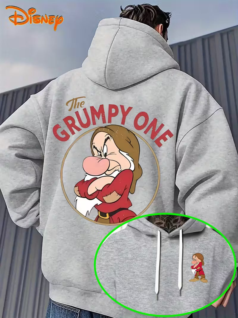 Men'S Hoodie - Grumpy Dwarf Design Pullover Sweatshirt,
