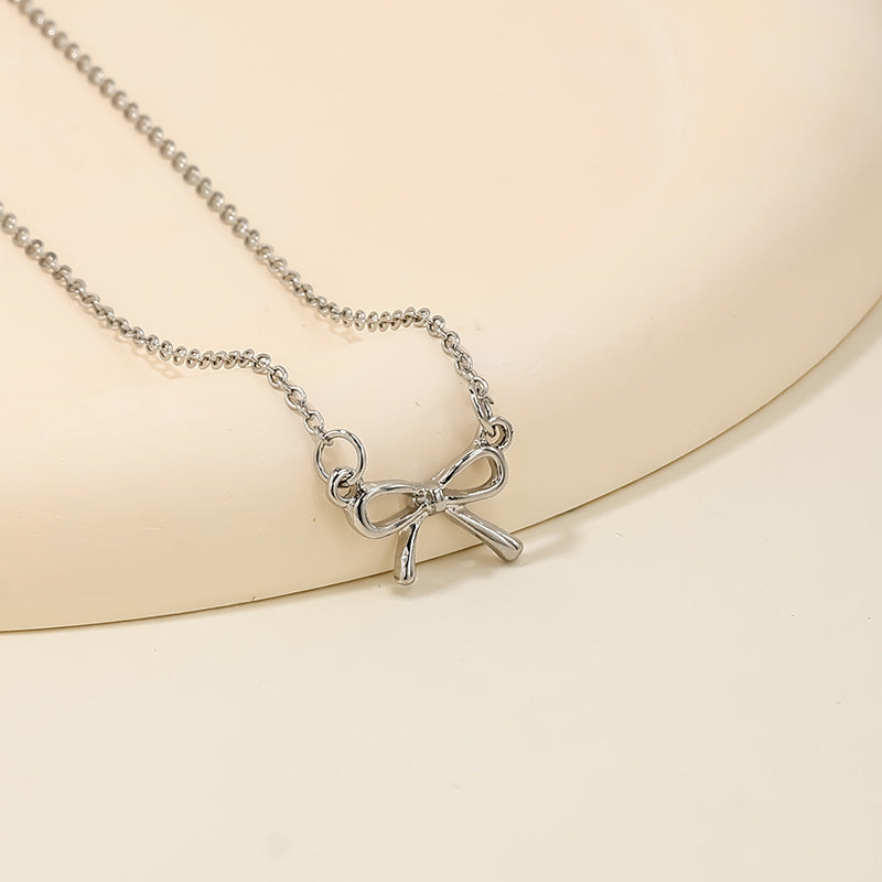 Sweet Light Luxury Bow Necklace