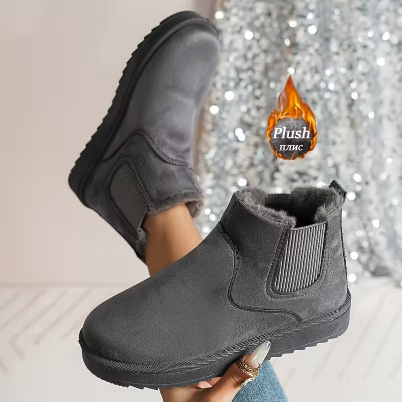 Women'S Winter Slip-On Chunky Platform Boots
