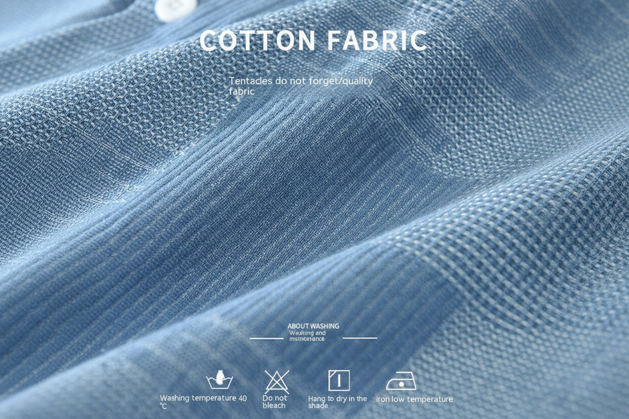 Men’s Jacquard Denim Shirt