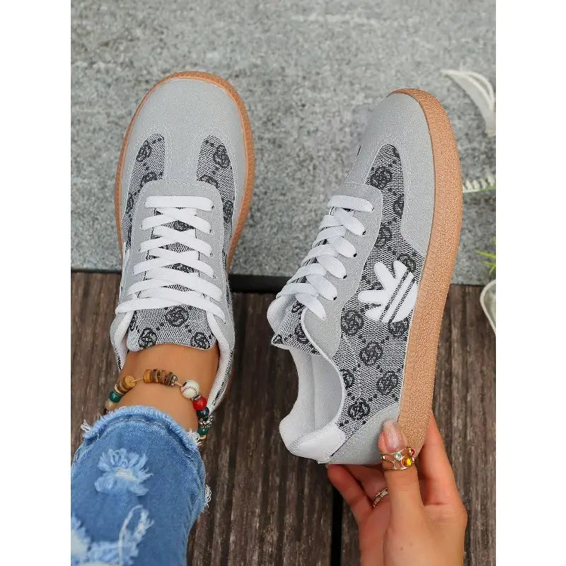 Women'S Slip-On/Lace-Up Colorblock Sneakers