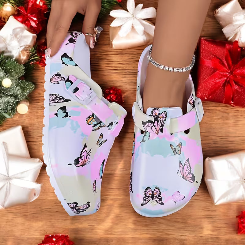 Women'S Fashionable Printed Clogs