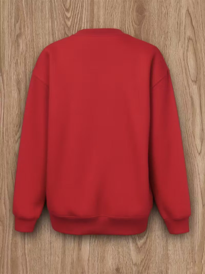 Women'S Casual Crew Neck Long Sleeve Sweatshirt