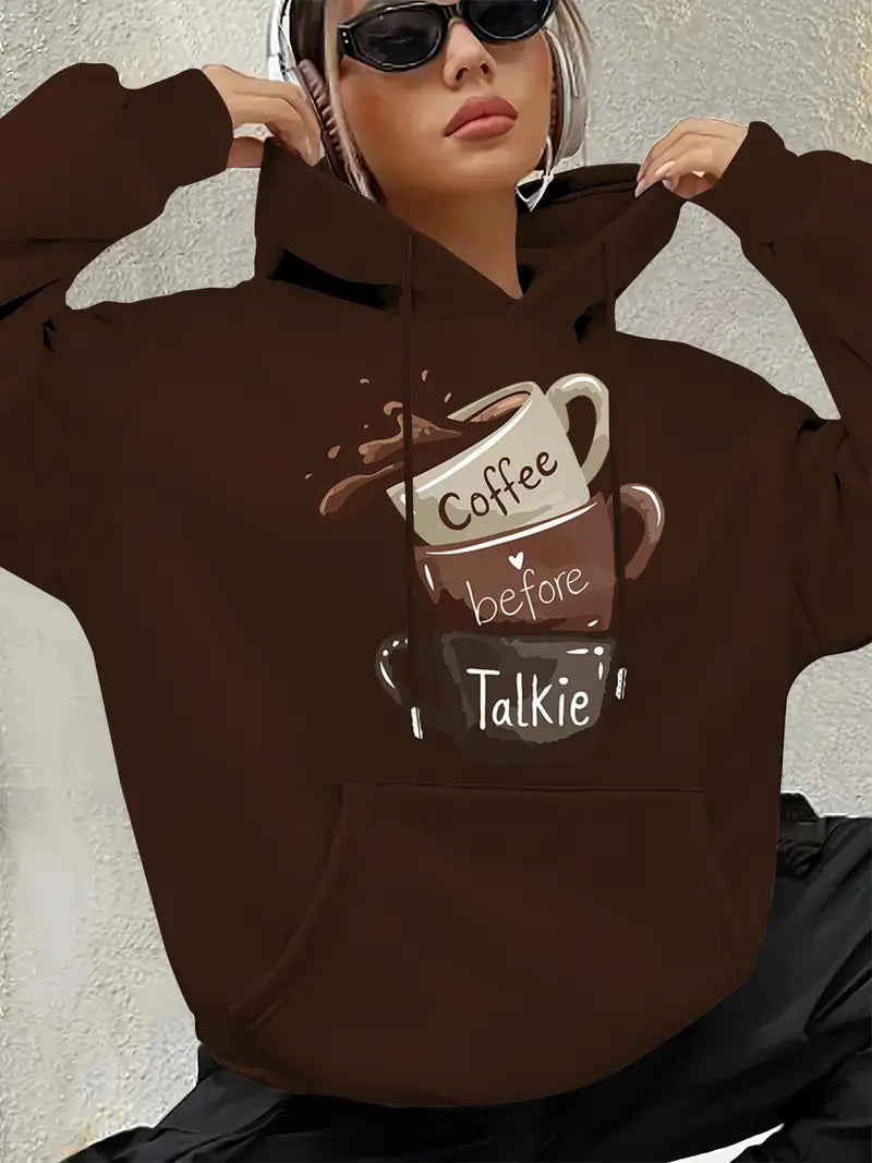 Women's Funny Coffee Before Talkie Coffee Cup