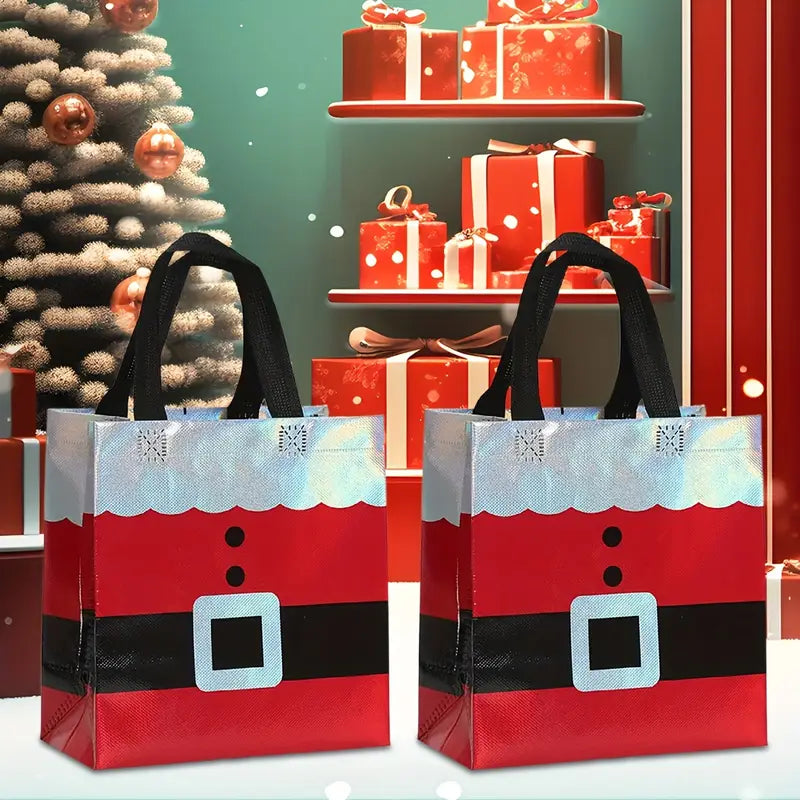 5 pcs Festive Christmas Gift Bags