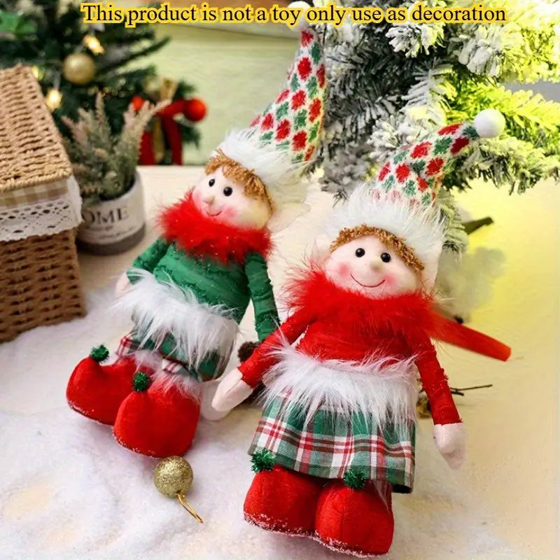 2pcs Adjustable Height Elf Decorations