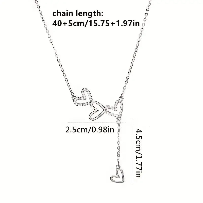 Viral Interlocking Hearts Necklace