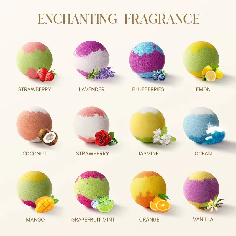 Bath Bombs Gift Set 24Pcs