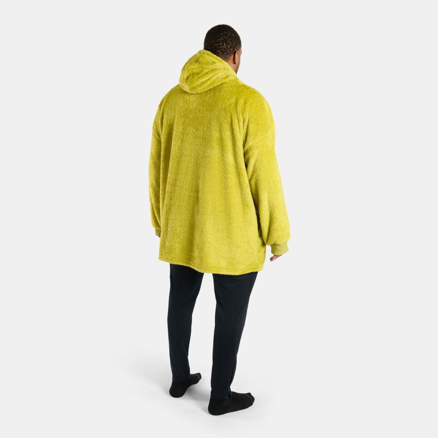 Adults Novelty Grinch Teddy Hoodie Blanket - Green