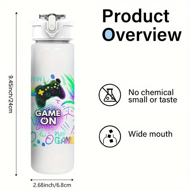 750ml/26oz Gaming Water Bottle