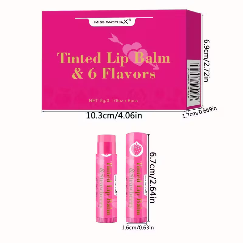 6 Flavors, Nourish And Moisturize Dry Lips, Lipstick, Lipstick Gift Set,