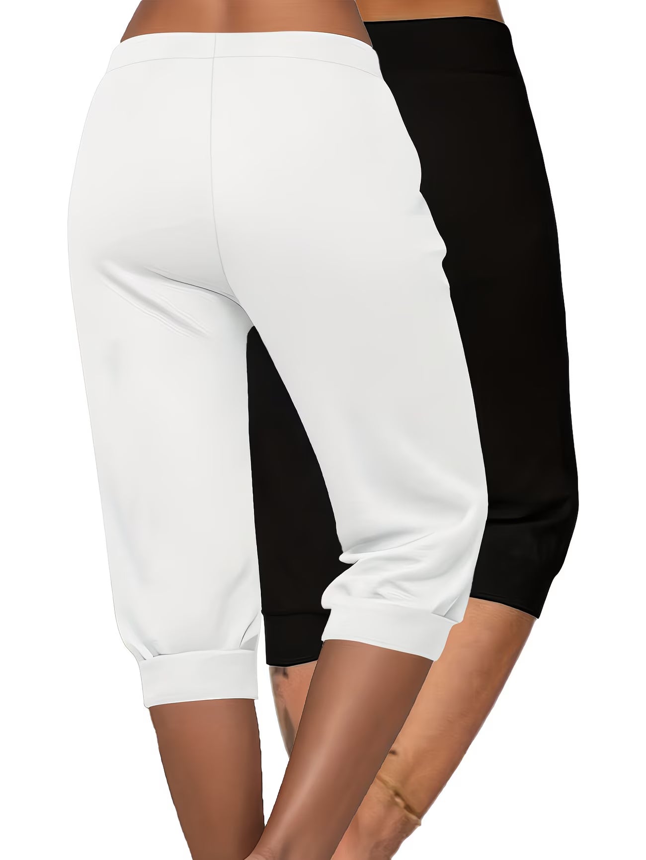 lips Mid-Length Printed Pants 2pcs Set