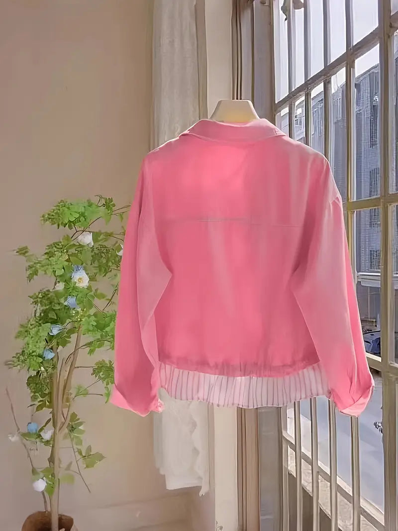 Plus Size Pink Jacket