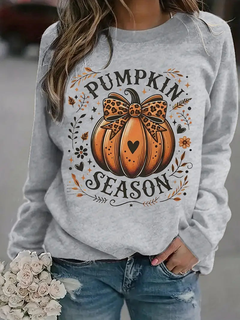 Women's Pumpkin Season Halloween Sweatshirt