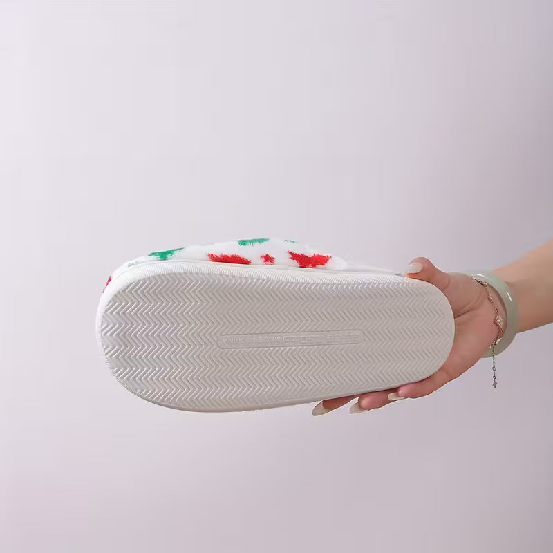 Adult Christmas Plush Slippers